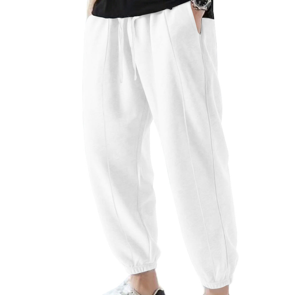 Herren Jogginghose aus atmungsaktivem Material mit verstellbarem Bund Heidi-Mode