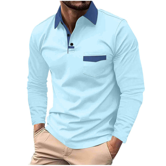 Herren Langarm Polohemd Heidi-Mode