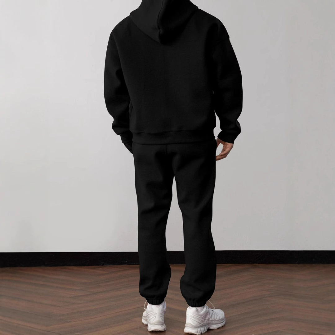 Herren bequeme Freizeitjacke mit passender Jogginghose Heidi-Mode