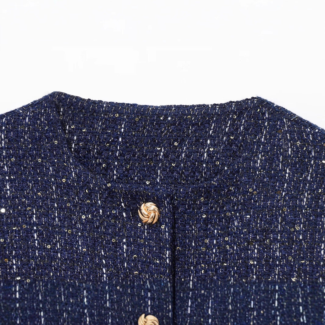 Damen trendige tweed Jacke Heidi-Mode