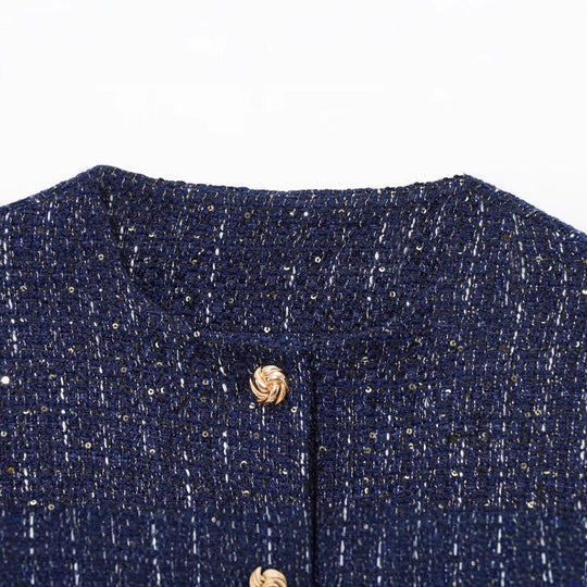 Damen trendige tweed Jacke Heidi-Mode