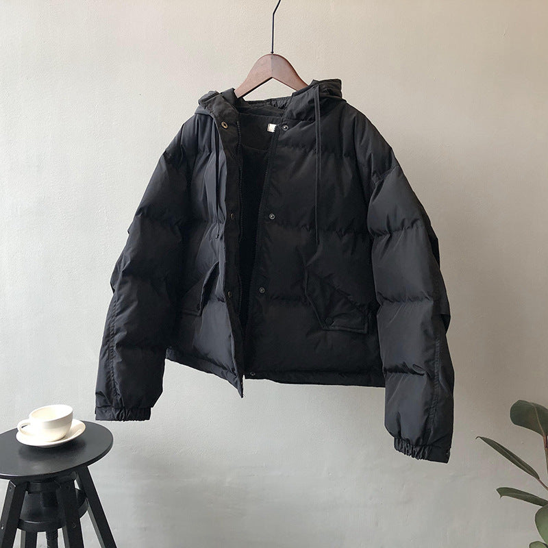 Damen Steppjacke mit Kapuze und praktischen Taschen Heidi-Mode