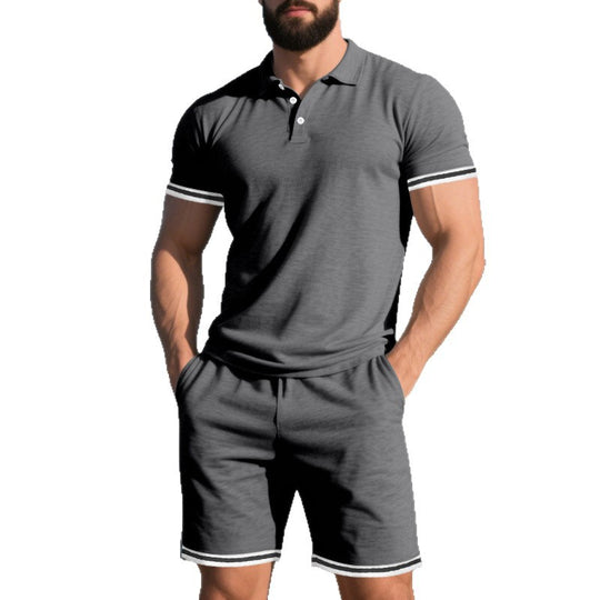 Herren Freizeit-Set mit atmungsaktiven Materialien und modischen Akzenten Heidi-Mode