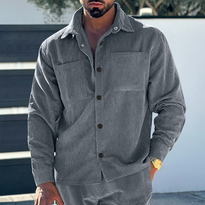 Herren Hemd aus weichem Flanell mit praktischen Brusttaschen und modernem Schnitt Heidi-Mode