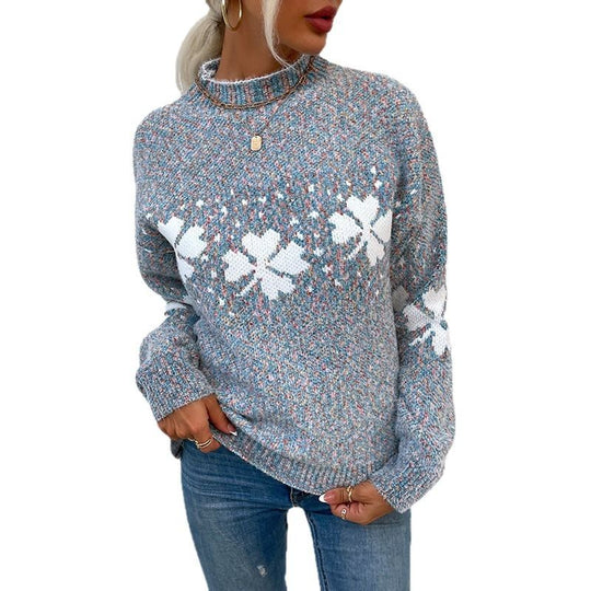 Damen Pullover mit dekorativem Muster Heidi-Mode
