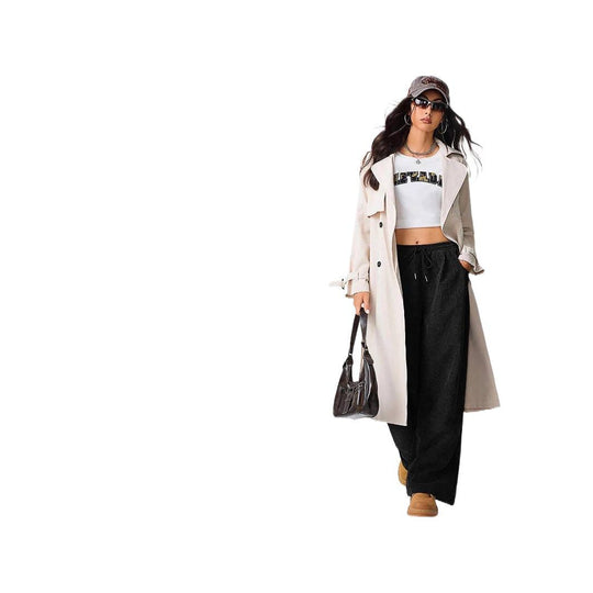 Damen Weite Cord-Hose mit elastischem Bund Heidi-Mode