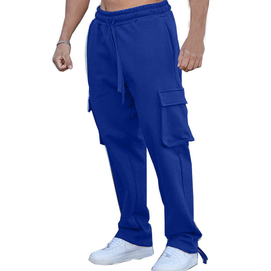 Herren Cargo-Jogginghose mit elastischem Bund und praktischen Seitentaschen Heidi-Mode