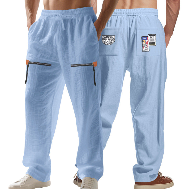 Herren Cargo-Hose mit multifunktionalen Taschen und elastischem Bund Heidi-Mode