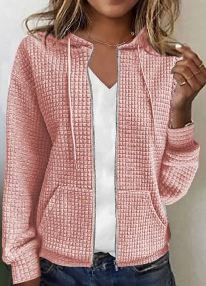 Heidi-Mode | Casual Jack Met Zak In Effen Kleur