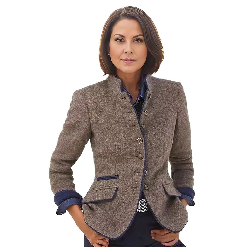 Damen elegante Wolljacke Heidi-Mode