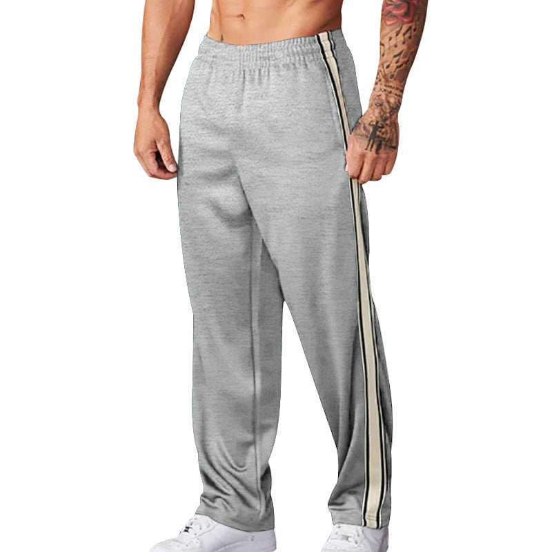 Herren sportliche Trainingshose mit seitlichen Streifen Heidi-Mode