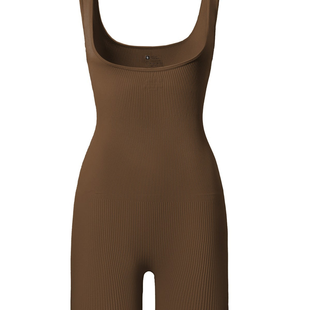 Damen figurbetontes Onesie mit breiten Trägern Heidi-Mode