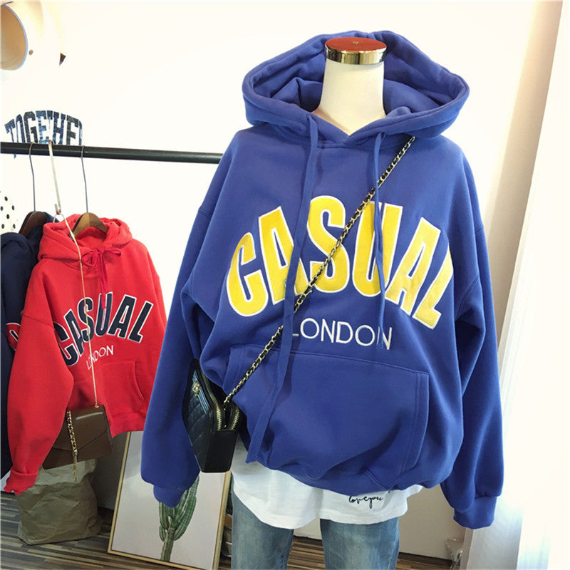 Femme Casual Graphic Pullover Hoodie Heidi-Mode