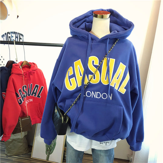 Femme Casual Graphic Pullover Hoodie Heidi-Mode