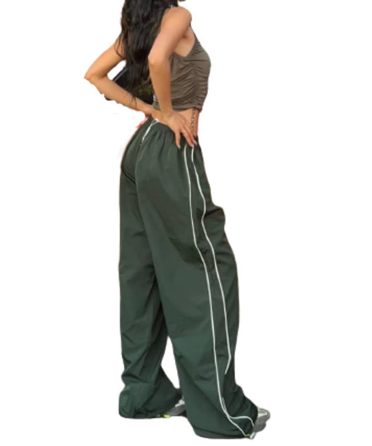 Damen Sportliche Hose mit weitem Schnitt und elastischem Bund Heidi-Mode