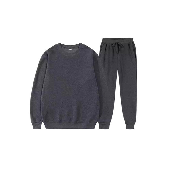 Damen Sportlicher Sweat-Anzug mit komfortablem Schnitt und elastischem Bund Heidi-Mode