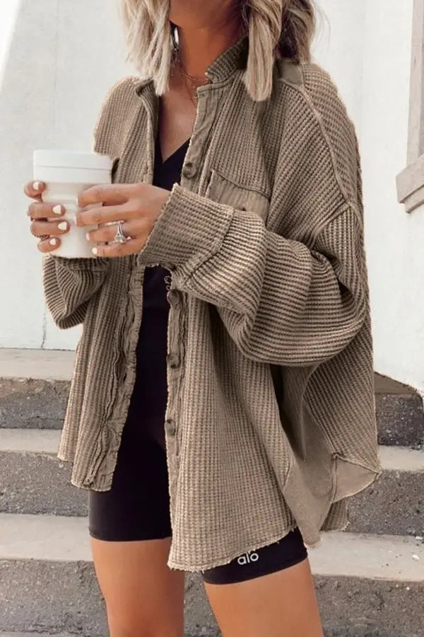 Damen Oversized Weste Heidi-Mode