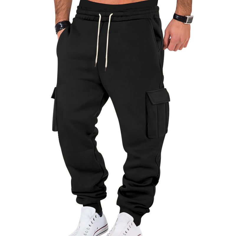 Herren Sportliche Cargo-Hose mit verstellbarem Bund und praktischen Seitentaschen Heidi-Mode