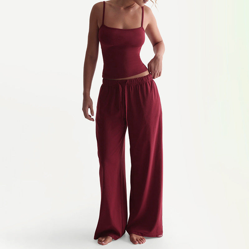 Damen Legere Lounge-Hose und Top Set Heidi-Mode