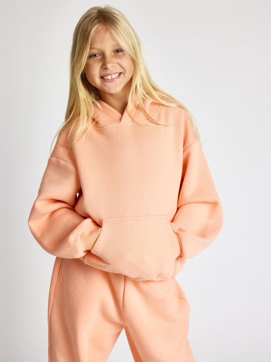 Damen lässiges Kapuzenpullover mit geräumiger Kängurutasche und kuscheligem Material Heidi-Mode