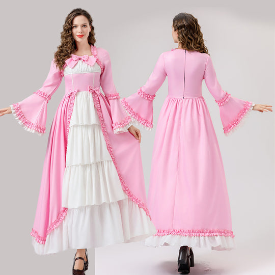 Damen historisches Kleid mit eleganten Rüschen und modernen Akzenten Heidi