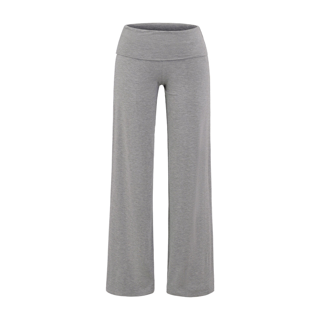 Damen weite Yoga-Hose mit hohem Bund und atmungsaktivem Stoff Heidi-Mode