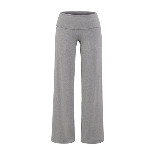 Damen weite Yoga-Hose mit hohem Bund und atmungsaktivem Stoff Heidi-Mode