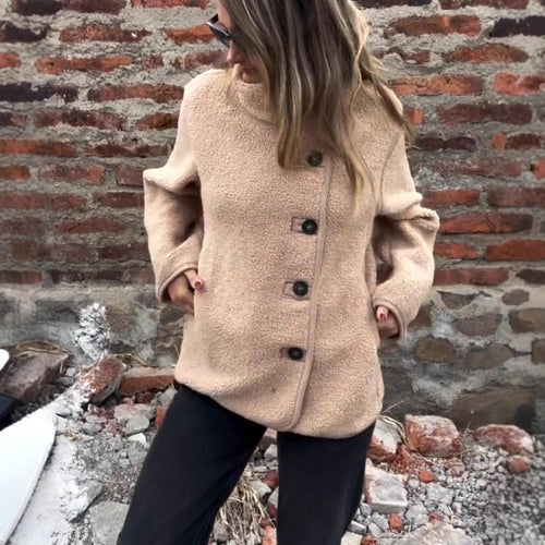 Damen lockere Fleecejacke Heidi-Mode