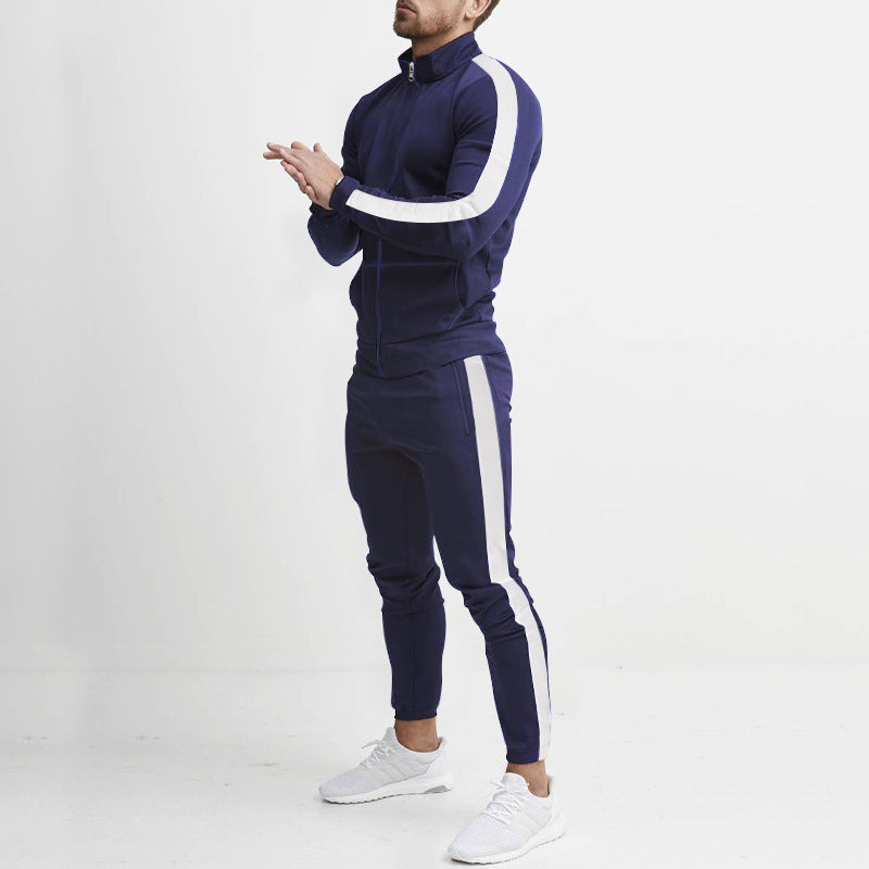 Herren Sportanzug mit praktischen Reißverschlusstaschen und atmungsaktivem Material Heidi-Mode