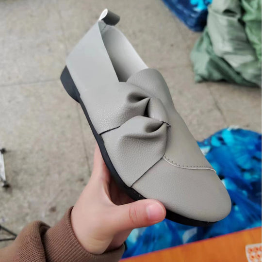 Damen Schicke Slipper mit Schleifen-Detail Heidi-Mode