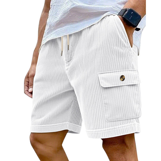 Herren Cargo-Shorts mit schmalem Schnitt und praktischen Seitentaschen Heidi-Mode