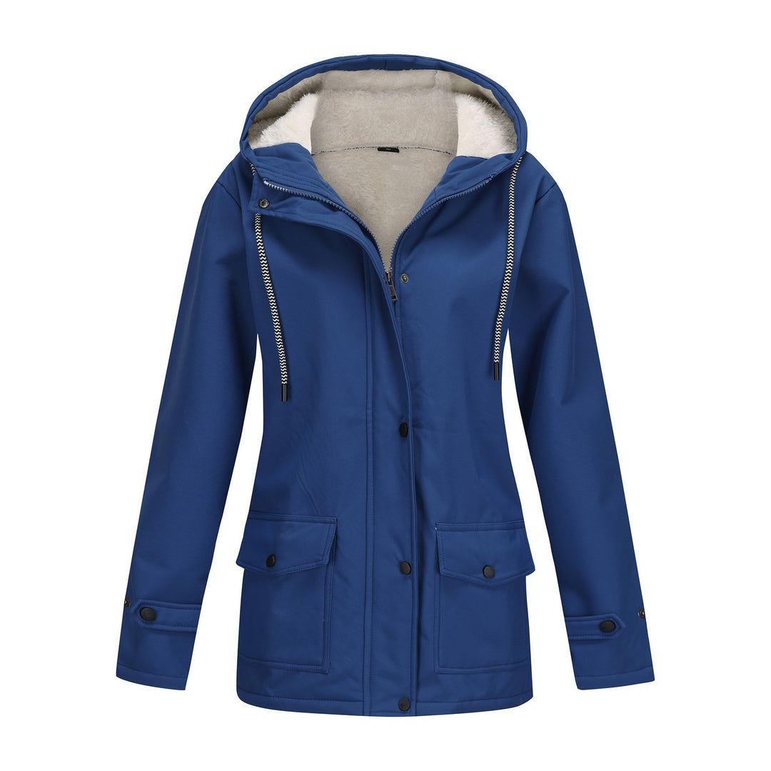 Damen Funktionale Winterjacke mit Fleece-Futter und Kapuze Heidi-Mode