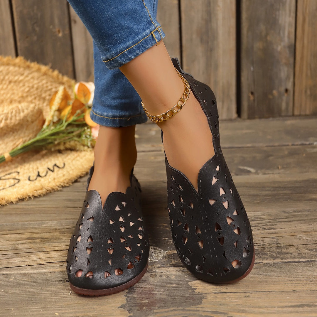 Heidi Mode | Damenschuhe Low-Top flache Bootsschuhe