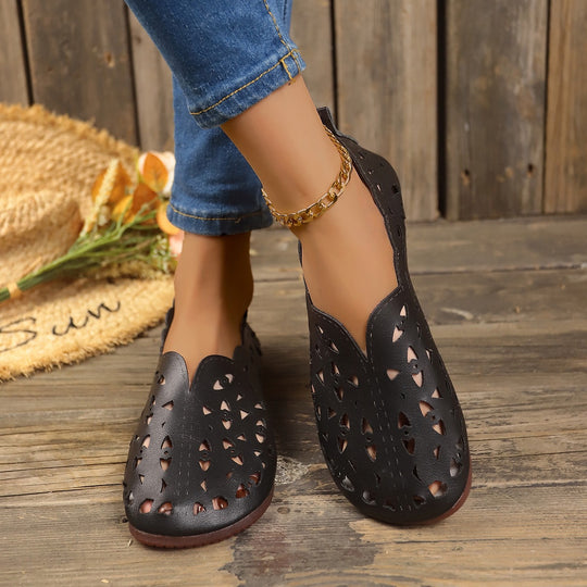 Heidi Mode | Damenschuhe Low-Top flache Bootsschuhe