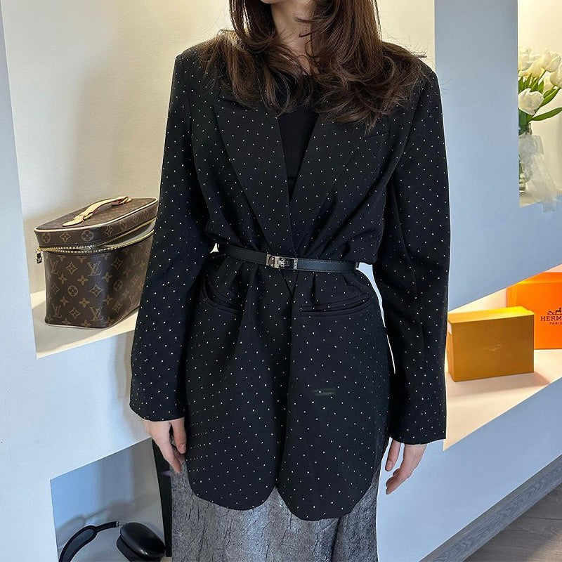 Damen Eleganter Blazer mit tailliertem Schnitt und hochwertigem Stoff Heidi-Mode