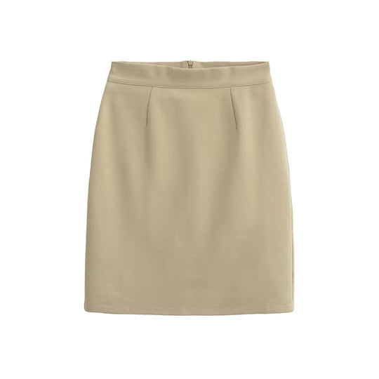 Damen eleganter Bleistiftrock mit raffiniertem Faltenwurf und geschmeidigem Material Heidi-Mode