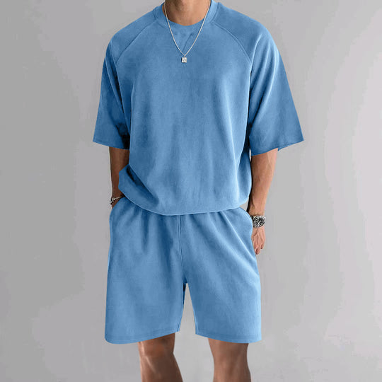 Herren funktionales Freizeit-Set aus atmungsaktivem Material mit bequemer Passform Heidi-Mode