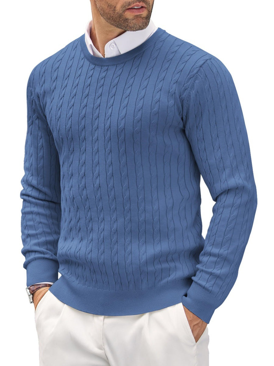 Herren Strickpullover mit Fischgratmuster Heidi-Mode