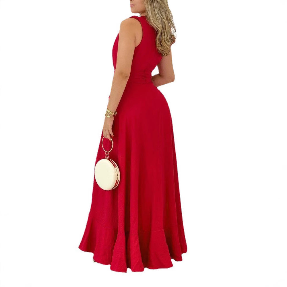 Damen Maxikleid mit floralem Schnitt Heidi-Mode