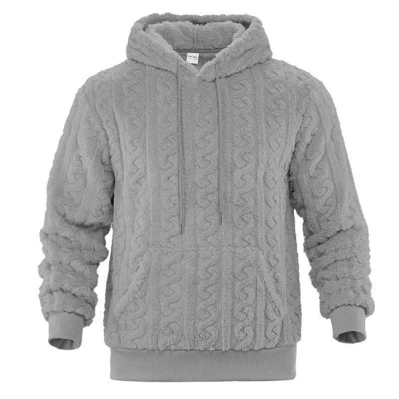 Damen Kuscheliger Fleece-Hoodie mit Strukturmuster Heidi-Mode