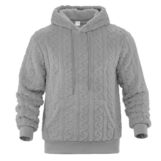 Damen Kuscheliger Fleece-Hoodie mit Strukturmuster Heidi-Mode