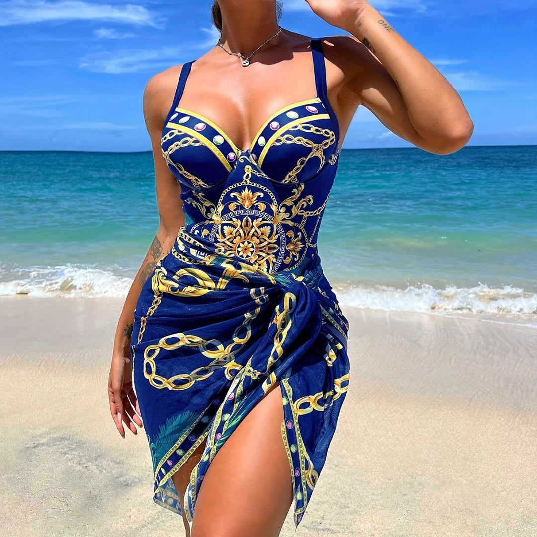 Damen Sommerkleid mit verzierten Details Heidi-Mode
