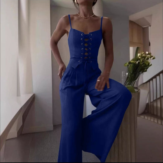 Damen Korsettbluse mit Schnüroptik Heidi-Mode