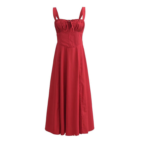 Heidi-Mode | Bindemittel Lange Slip Midi Kleid