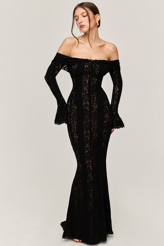 Heidi-Mode | Elegantes Bustier Langes Kleid Slim Fit Meerjungfrau Kleid