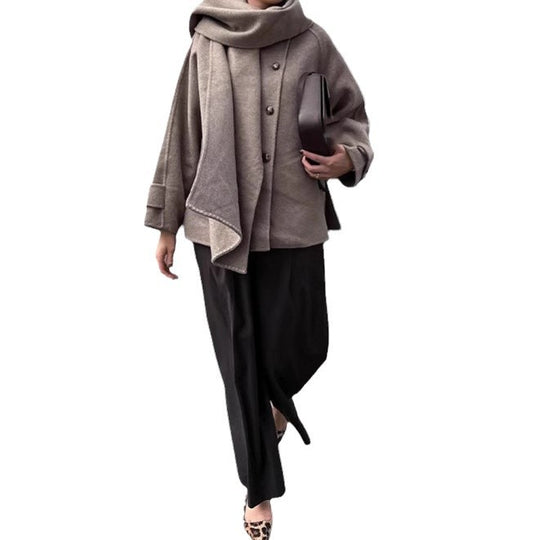 Damen modische Freizeitjacke aus hochwertigen Materialien mit praktischem Revers Heidi-Mode