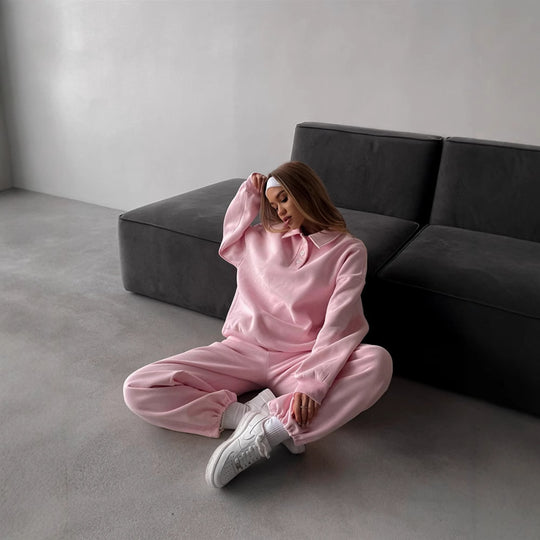 Damen gemütlicher Sweatsuit Heidi-Mode