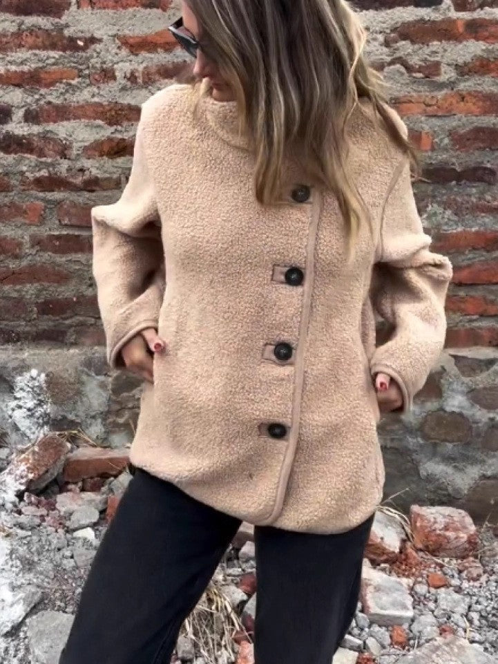 Damen lockere Fleecejacke Heidi-Mode