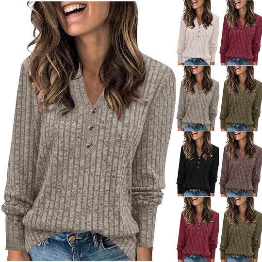 Damen Langarm Pullover Heidi-Mode