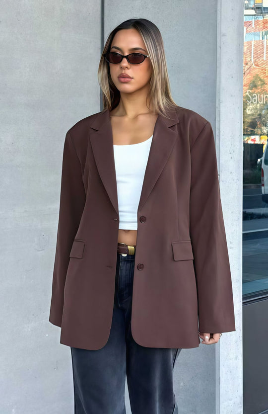 Damen Oversized Blazer im minimalistischen Stil Heidi-Mode